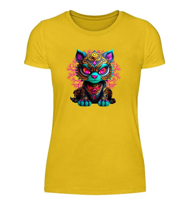 Katze Damen T-Shirt - Damen T-Shirt - Wunsch Designs
