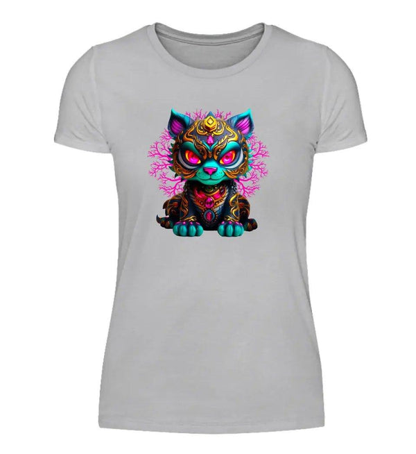 Katze Damen T-Shirt - Damen T-Shirt - Wunsch Designs