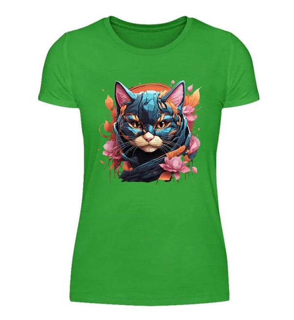 Katze Damen T-Shirt - Damen T-Shirt - Wunsch Designs