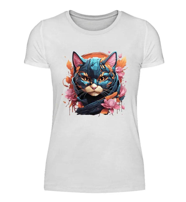 Katze Damen T-Shirt - Damen T-Shirt - Wunsch Designs