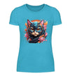 Katze Damen T-Shirt - Damen T-Shirt - Wunsch Designs