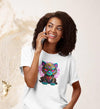 Katze Damen T-Shirt - Damen T-Shirt - Wunsch Designs