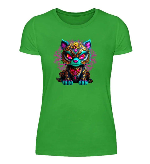 Katze Damen T-Shirt - Damen T-Shirt - Wunsch Designs