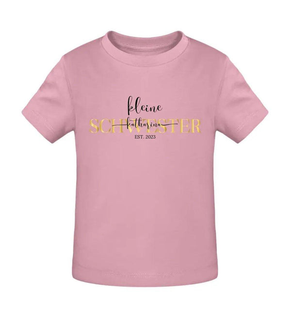 Kleine Schwester Baby Shirt - Baby Shirt - Wunsch Designs