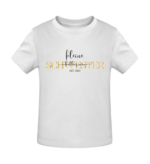 Kleine Schwester Baby Shirt - Baby Shirt - Wunsch Designs