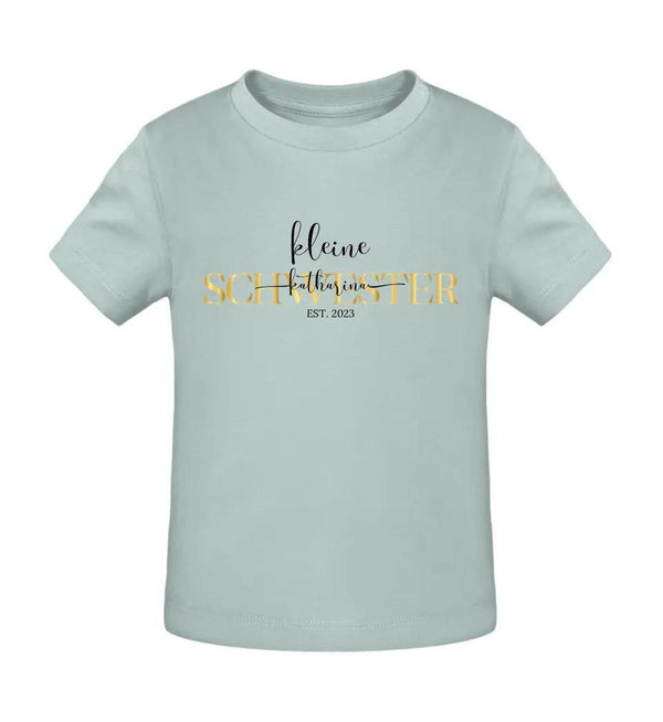 Kleine Schwester Baby Shirt - Baby Shirt - Wunsch Designs