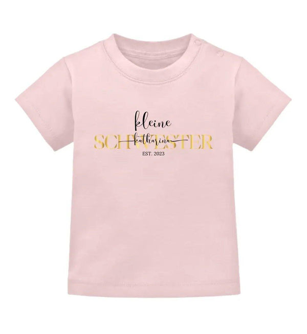 Kleine Schwester Baby Shirt - Baby Shirt - Wunsch Designs