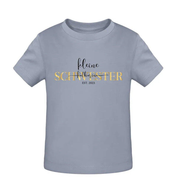 Kleine Schwester Baby Shirt - Baby Shirt - Wunsch Designs