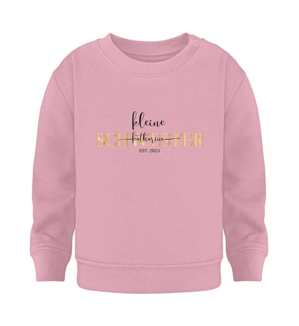 kleine Schwester Baby Sweatshirt - Baby Sweatshirt - Wunsch Designs