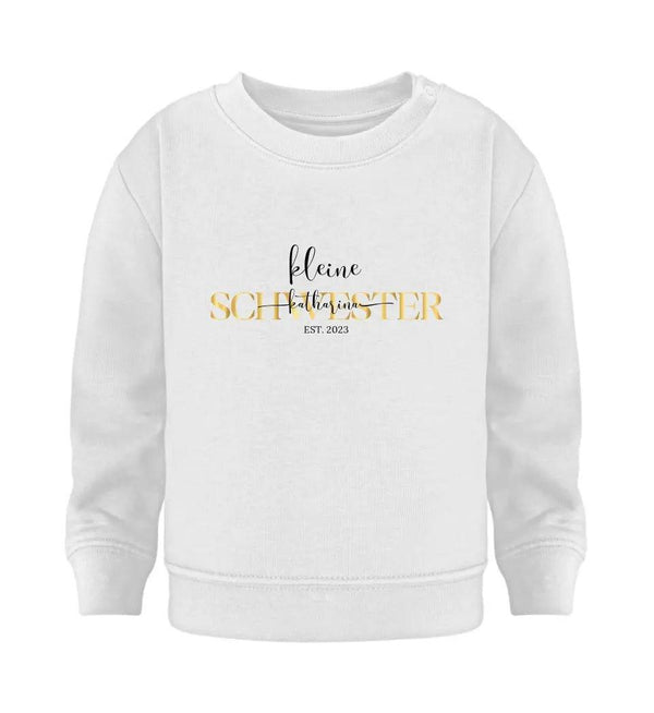 kleine Schwester Baby Sweatshirt - Baby Sweatshirt - Wunsch Designs