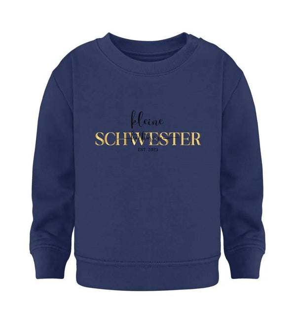 kleine Schwester Baby Sweatshirt - Baby Sweatshirt - Wunsch Designs