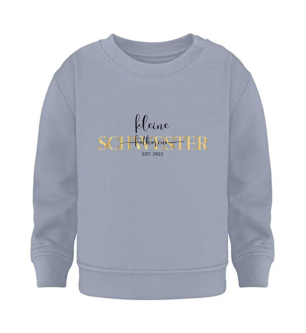 kleine Schwester Baby Sweatshirt - Baby Sweatshirt - Wunsch Designs