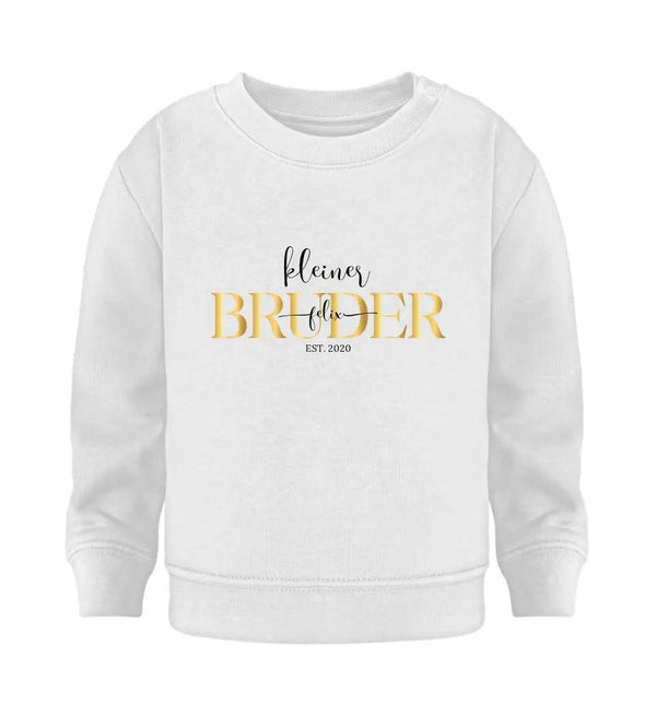 kleiner Bruder Baby Sweatshirt - Baby Sweatshirt - Wunsch Designs