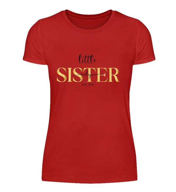 little Sister T-Shirt - Damen T-Shirt - Wunsch Designs