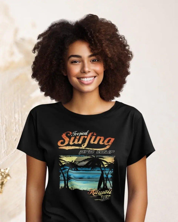Surf Hawaii Damen T-Shirt - Damen T-Shirt - Wunsch Designs