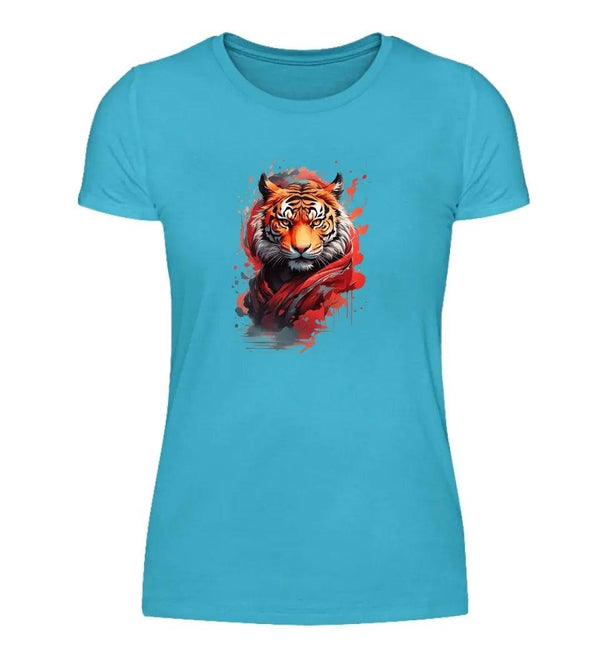 Tiger Damen T-Shirt - Damen T-Shirt - Wunsch Designs