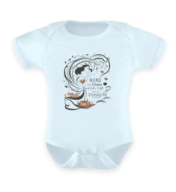 Zuhause Baby Kurzarm - Baby Strampler - Wunsch Designs