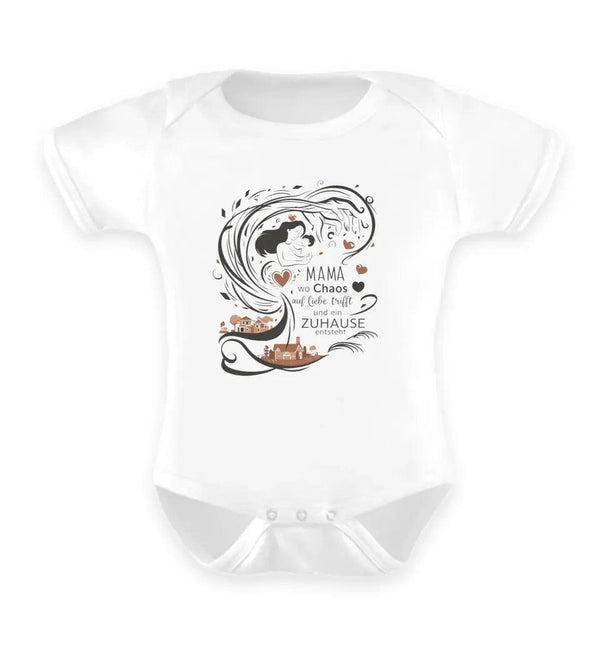 Zuhause Baby Kurzarm - Baby Strampler - Wunsch Designs