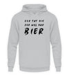 Der will nur Bier Herren Hoodie - Herren Hoodie - Wunsch Designs