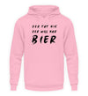 Der will nur Bier Herren Hoodie - Herren Hoodie - Wunsch Designs
