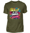 Einmal im Jahr T-Shirt Herren - Herren T-Shirt - Wunsch Designs