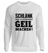 Schlank Damen Sweatshirt - Herren Sweatshirt - Wunsch Designs