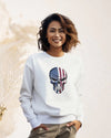 USA SKULL Damen Sweatshirt - Herren Sweatshirt - Wunsch Designs