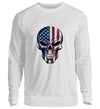 USA SKULL Herren Sweatshirt - Herren Sweatshirt - Wunsch Designs