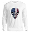 USA SKULL Herren Sweatshirt - Herren Sweatshirt - Wunsch Designs