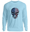 USA SKULL Herren Sweatshirt - Herren Sweatshirt - Wunsch Designs